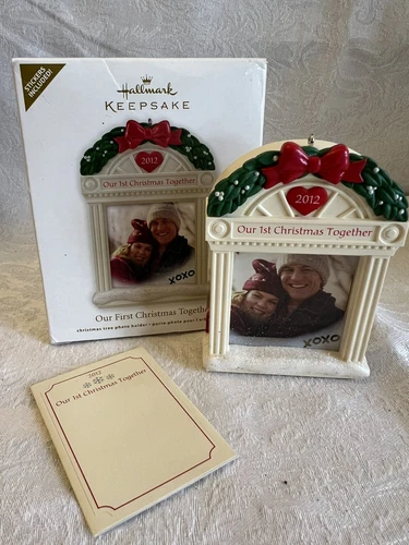HALLMARK KEEPSAKE 2012 OUR FIRST CHRISTMAS TOGETHER PICTURE FRAME
