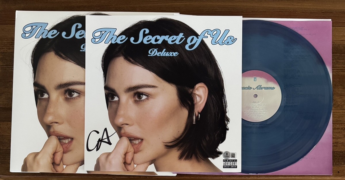 The Secret Of Us Gracie Abrams サインカード国内盤 Gracie Abrams The Secret Of Us Deluxe Blue Vinyl & Signed Card BAS