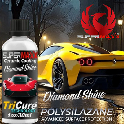 SUPERMAXX CERAMIC CAR COATING ADVANCED TRICURE PAINT PROTECTION - 30ML KIT