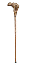 Bear handle hand carved wooden walking stick for men women cane gift X