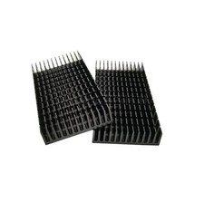 Aluminum Heatsink 2PCS 80x40x11mm Black Radiator, Cooling Fin Thermal Adhesive