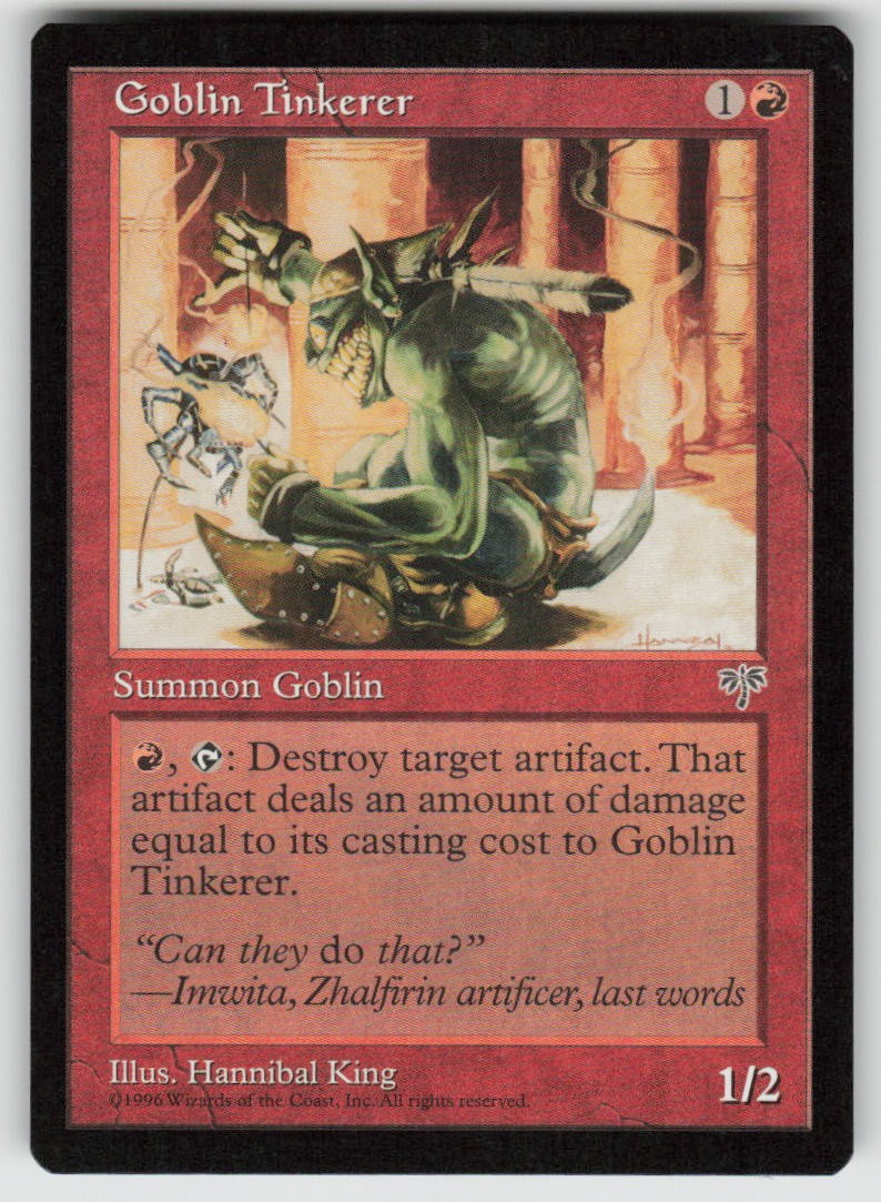 Goblin Tinkerer Common Mirage MTG Lightly Played 1996