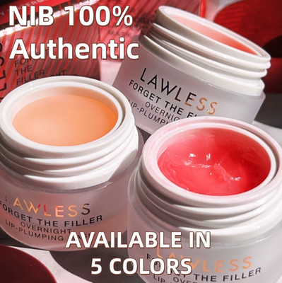 NIB 100%Authentic LAWLESS Forget The Filler Overnight Lip Plumping Mask,5 shades