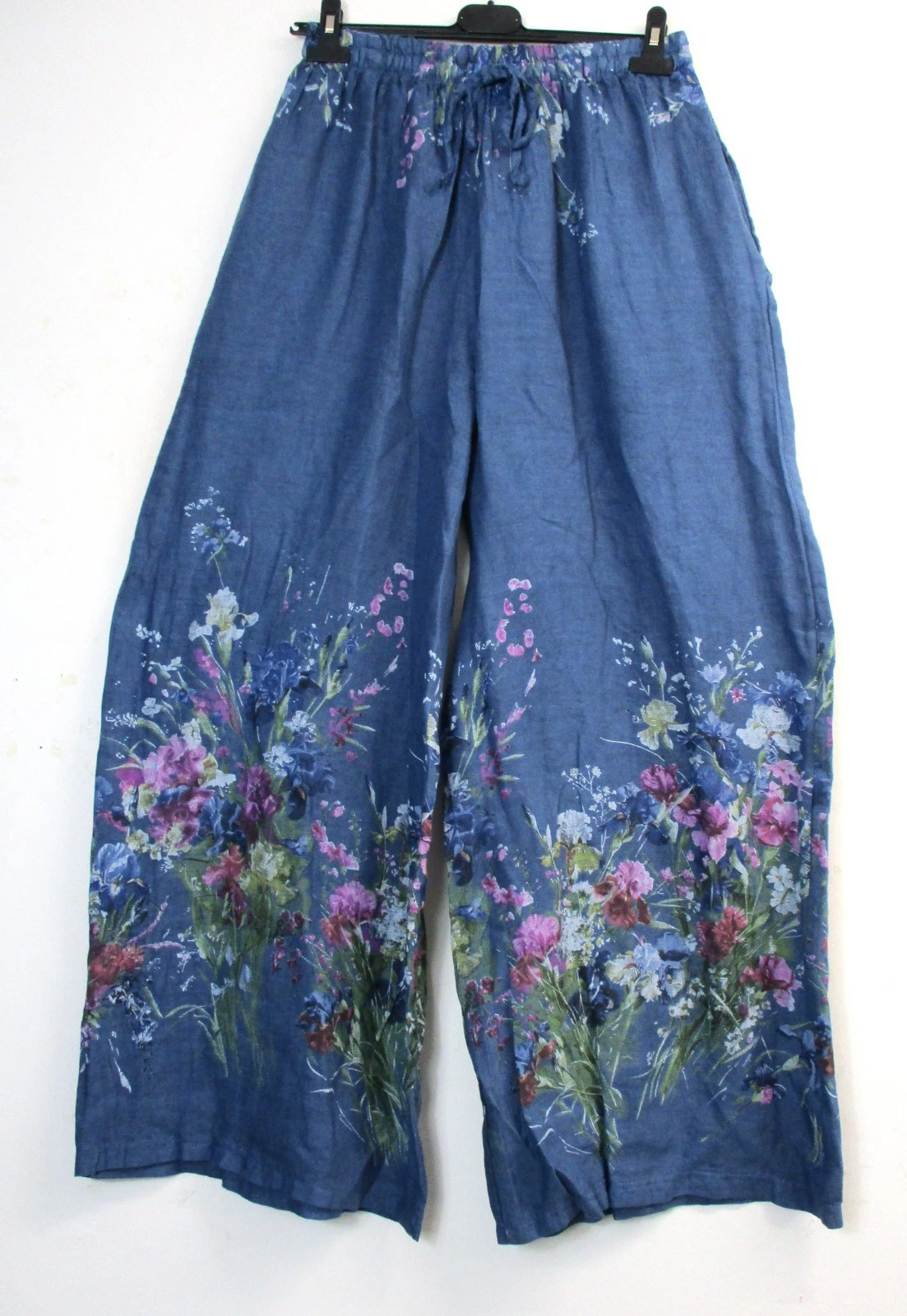 LAGENLOOK LADIES PURE LINEN WIDE LEG ITALIAN TROUSERS ONE-SIZE : Regular(12-16)
Opens in a new windo