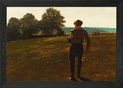 Mann mit Sense ca1869 Gerahmtes Wandbild Poster Leinwanddruck Bild