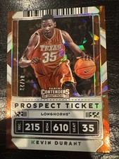 2020-21 KEVIN DURANT PANINI CONTENDERS DRAFT PROSPECT TICKET CRACKED ICE 4/23