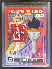 2024 Donruss Joe Montana Brock Purdy Passing the Torch Jersey #/199