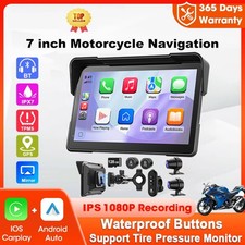 2026 LBW 7" Wireless GPS Motorcycle CarPlay Includes 128G SD with Android Auto