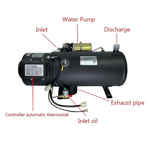 Water-Heated Engine Preheating Boiler 24V Automotive Parking Fuel Heater - 第 2/17 張圖片