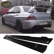 Fits 01-07 Mitsubishi Lancer JDM Style Side Skirts Unpainted PU Pair