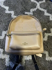 Coach Tan Leather Mini Backpack