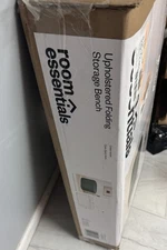 Folding Double Storage Bench Green - Room Essentials