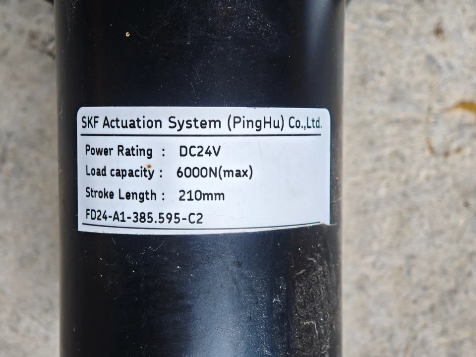 Vérin actionneur linéaire électrique 230VAC - SKF - 210mm / 6000N - Photo 3/4