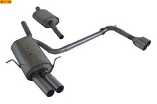 FOX Sportauspuffanlage ab Kat je 2x76mm uneingerollt gerade für BMW E46 316 318