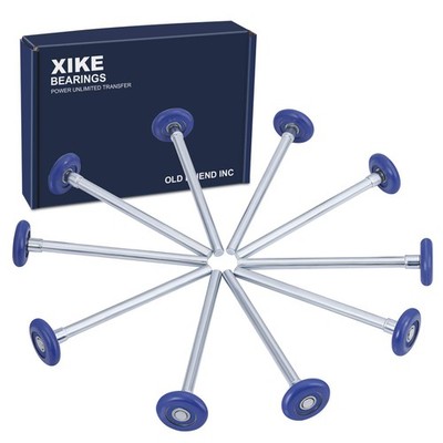 XiKe Blue 2'' Nylon Garage Door Roller, 10 Pack, 7'' Stem, x 7'',