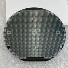 Vintage 4 Inch Silicon Wafer w/ Green Hue, As Pictured