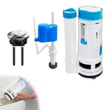 WC Sp&uuml;lkasten Reparaturset inkl. Druckknopf und F&uuml;llventil Komponenten