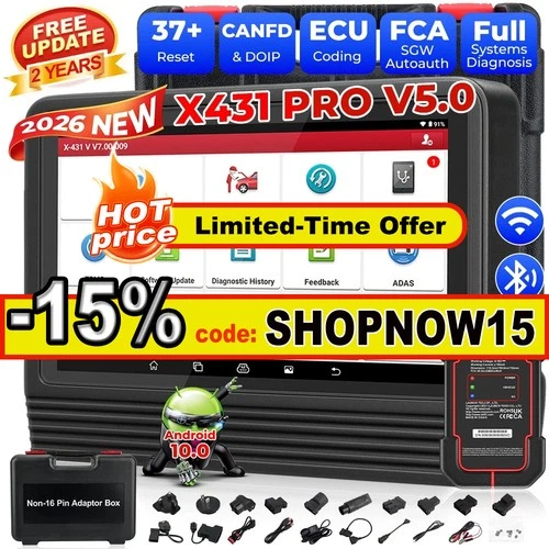 2026LAUNCH X431 PRO V5.0 V+5.0 PRO5 All Systems Diagnostic tool Car OBD2 scanner - product listing photo