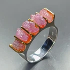 Beautiful Design Natural Tourmaline Ring 925 Sterling Silver Size 7 /R482147