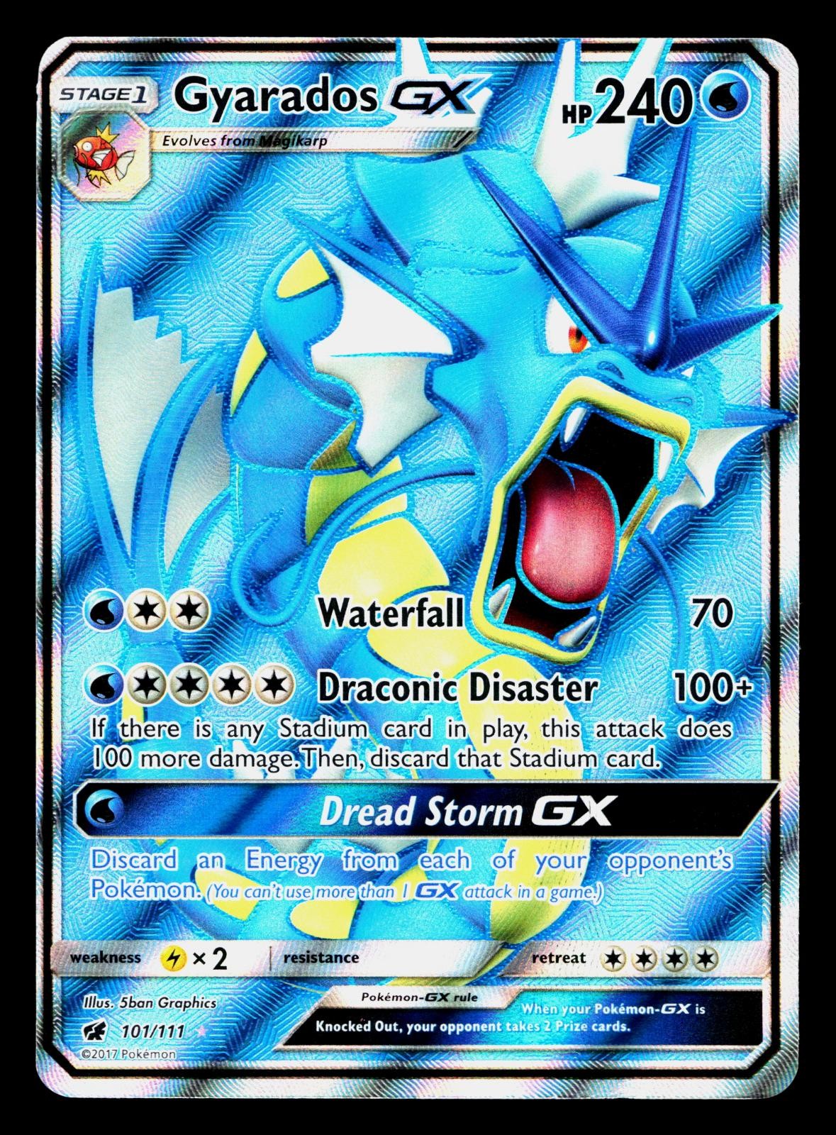 Gyarados GX 101/111 Ultra Rare Crimson Invasion Pokemon Holo Near Mint