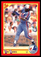 Tim Raines 1990 Score #409 Montreal Expos MLB READ FREE SHIPPING AutographDen