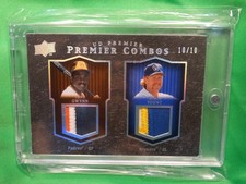 Tony Gwynn Robin Yount 2008 UD Premier Combos Dual Patch 6 Color #10/10 GU