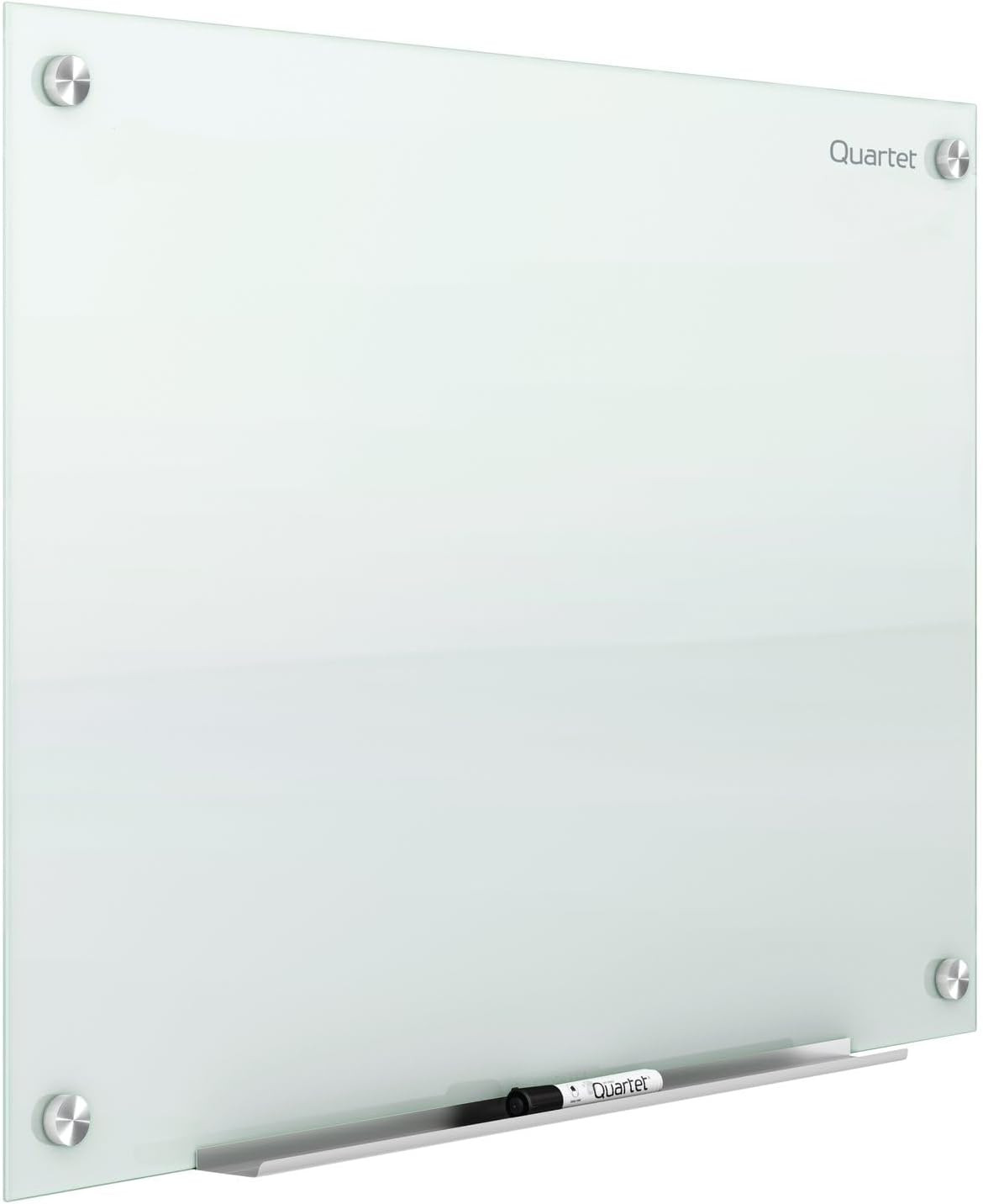 Magnetic Glass Dry Erase White Board, 48''W X 36''H Whiteboa