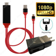HDMI Mirroring AV Cable Phone to TV HDTV Adapter For iPhone 14 13 12 11 XR iPad