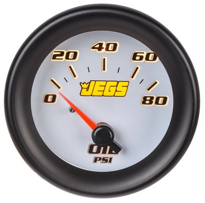 JEGS 41470 2-1/16'' Oil Pressure Gauge