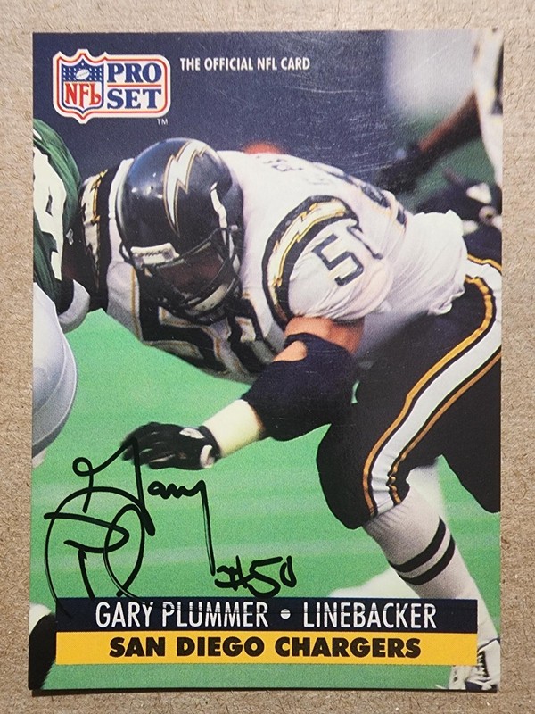 1991 Pro Set AUTO - Gary Plummer #642