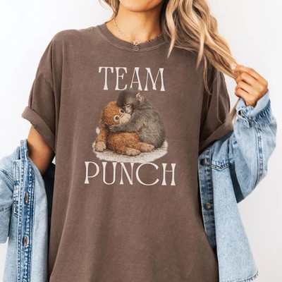 Baby Monkey Punch Cute Animal Lover Comfort Tee