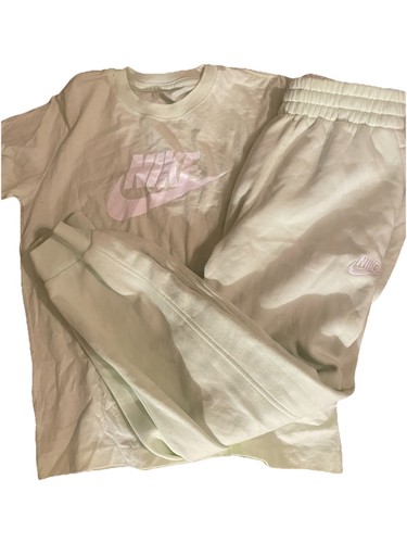 Nike 2-Piece Sweatsuit Set - Tee & Tapered Pants Elastic Waist Pockets