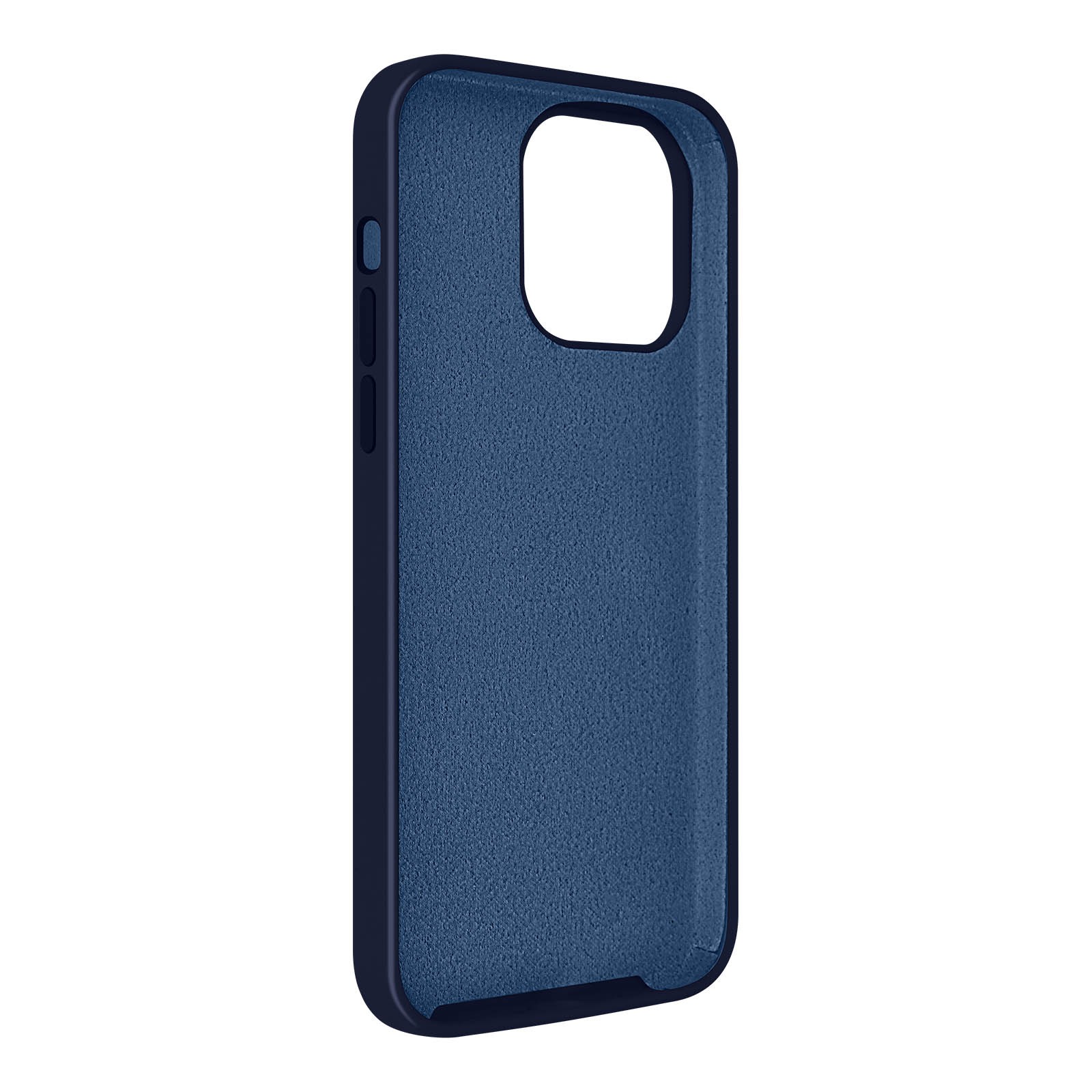 Coque iPhone 14 Pro finition soft-touch bleu marine premium - 2