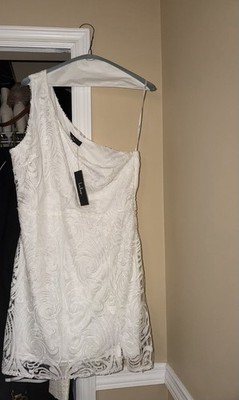 lulus white graduation dresses High-Low Lace Dress with Ruffle Hem White / 2 Do Not Bleach the best white dresses come