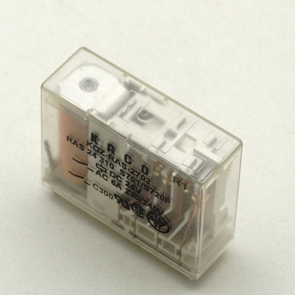 KOZ-RAS-2702 Relais – 24V DC, 6A, 10-Pin, 1 Stück, Für Steuerungen & Schaltungen DC24V Relais 10 PIN