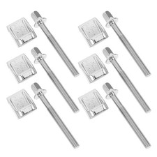 6-teiliges Set Bassdrum-Spannklauen mit Spannschrauben,
