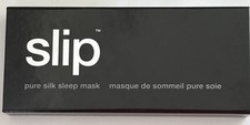 Slip Silk Sleep Mask Black Genuine Mulberry Silk Luxury Eye Mask NEW