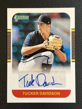 Tucker Davidson 2021 Donruss Retro Auto RS87-TD Braves