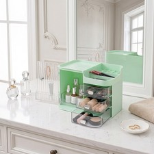 Large Capacity Makeup  Cosmetic Storage Organizer for Vanity Countertop