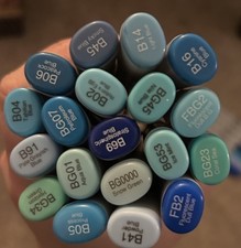 26 Copic Sketch Markers Shades Of Blue Copic ...