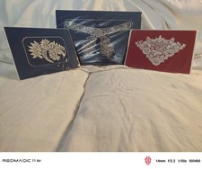 Collection of 3 Antique Lace Fragments  Belgian Duchesse & 19thC Embroidered Net