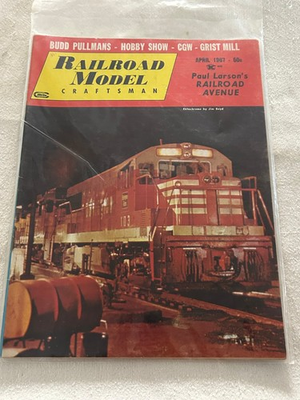 #ad Railroad Model Craftsman Magazine April 1967 Budd Pullmans CGW Grist Mill RMC $6.00