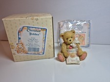 Color Me 5 Age Year Birthday Bear Figurine Cherished Teddies Box  Papers 1992