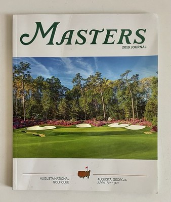 MASTERS Augusta National Golf Club 2019 Journal Augusta GA April 8-14, 2019