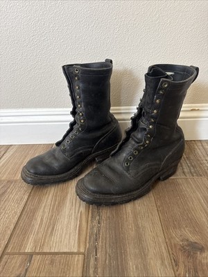 Vintage Whites Hathorn Packer Lacer Leather Boots Logger Logging Mens Sz 10.5 D