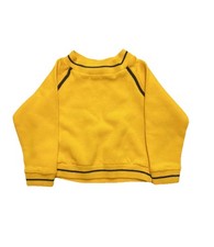 Vintage Yellow Baby Crewneck Sweater Blue Piping Allston Acrylic Size 12-24M