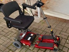 RED Luggie Folding Mobility Scooter ELITE MODEL - SERVICED & TESTED ✅ #1711
