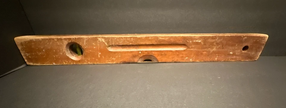 Vintage 24” Wood Level E.A. Stevens Level Co. Newton Falls, Ohio TESTED_WORKS !! - Image 3 of 4