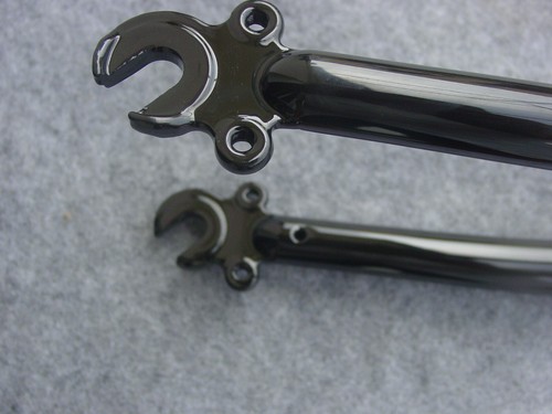 Randonneur Bicycle Fork 28 inch 11 13/16in Cromo 1 1/8 inch Ahead Steel Pivots - Picture 6 of 10