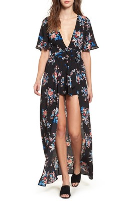 maxi skirted romper